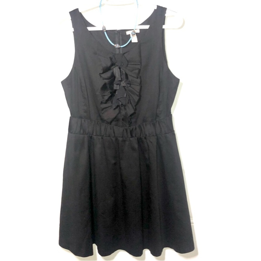 J. Crew sleeveless black mini dress with pockets size 10 - Picture 1 of 7